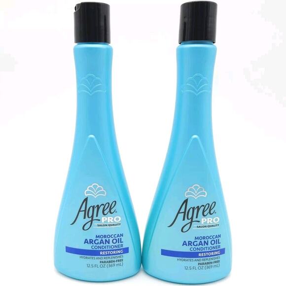 2x Bottles Agree Pro Salon Quality Moroccan Argan Oil Conditioner Restoring 12.5 - Picture 1 of 2